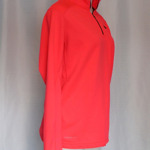 Nike Women's Dri-FIT Half Zip Fleece Hoodie – Highlighter Pink, Size S - Picture 3 of 6